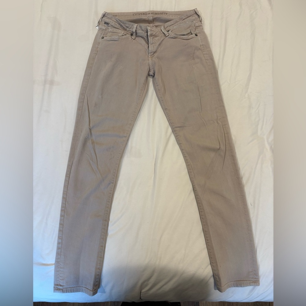 Y2K Citizens of Humanity Tan Neutral Denim Jeans Women’s 28 NWOT